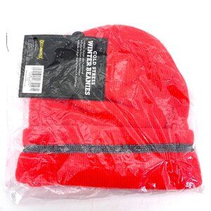 Occunomix Cold Stress Winter Beanie Fleece Lined 12-Inch Knit Hat Ski Cap Orange